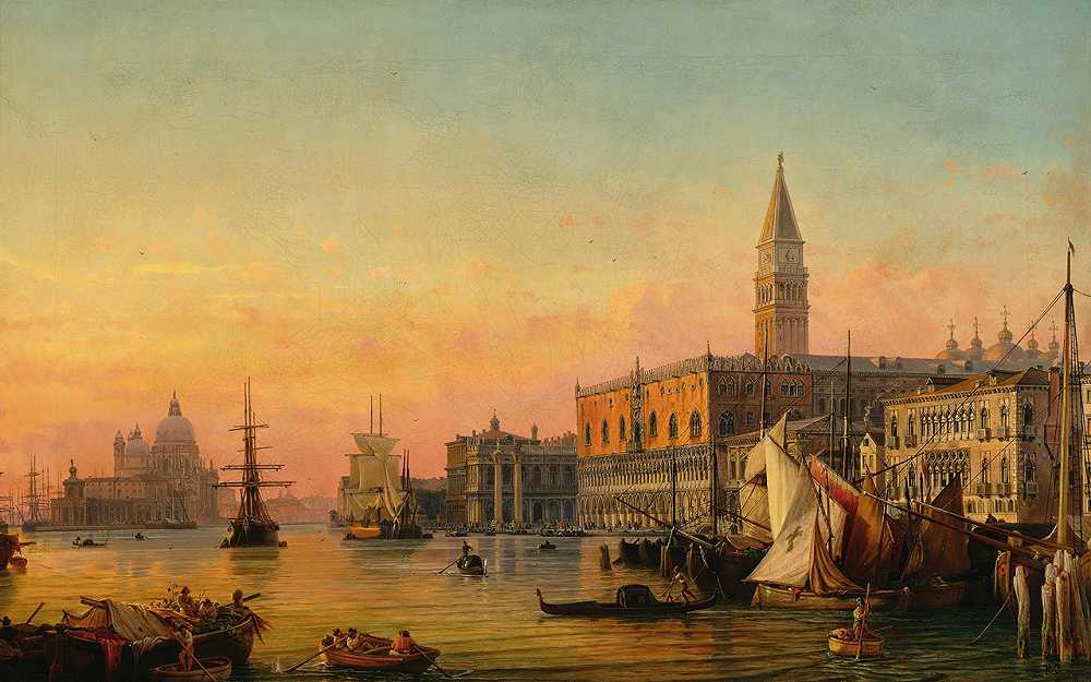 “威尼斯，无名氏的圣马可巴西诺之景”