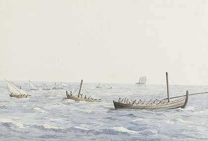 亚伯拉罕·路易斯·鲁道夫·杜克罗斯《西西里岛海岸的珊瑚渔民》