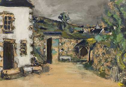 《农舍》（The Farmhouse byÉdouard Vuillard）
