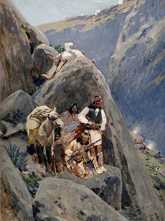 亨利·法尼的《山中的阿帕奇印第安人》
