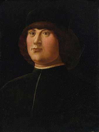 阿尔维塞·维瓦里尼（Alvise Vivarini）的《戴着黑色鸭舌帽的绅士肖像》