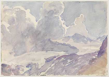 约翰·辛格·萨金特的《天空与山脉》