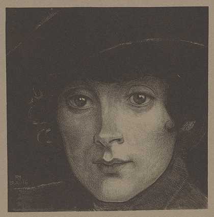 理查德·尼古拉·罗兰·霍斯特的《无名女子肖像3》