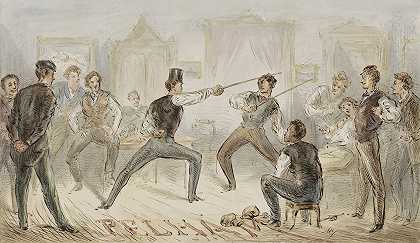 亚历山大·韦尔·韦尔的《两个人之间的剑战》