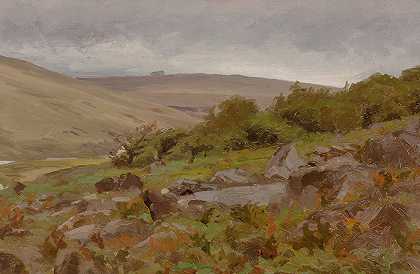 小托马斯·艾伦的《风景，可能是威尔士》。