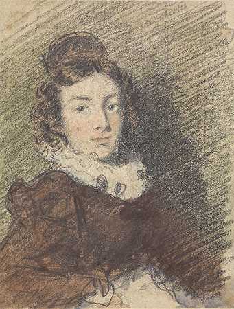 威廉·亨利·亨特的《女孩肖像研究》