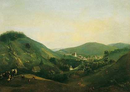 约翰·克里斯蒂安·布兰德的《卡尔克斯堡附近的风景》