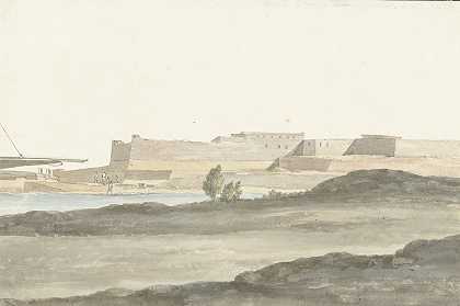 亚伯拉罕·路易·鲁道夫·杜克罗斯（Abraham Louis Rodolphe Ducros）的《巴莱塔港城堡视图》