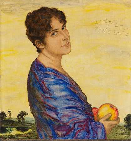 弗朗茨·冯·斯塔克的《冯·斯塔夫人肖像》