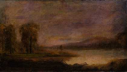 罗伯特·S·邓肯森的《湖泊风景》