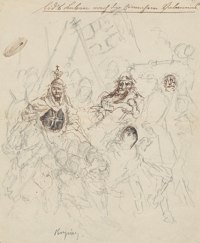 “条顿骑士团”。皮埃尔·科内尔（Pierre Corneille）、斯坦尼斯瓦夫·怀斯皮亚斯基（Stanisław Wyspia 322ಚski）的戏剧《Le Cid》插图