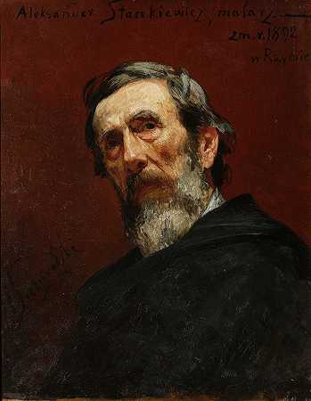 “亚历山大·斯坦基维奇肖像，亨利克·西米拉兹基画家
