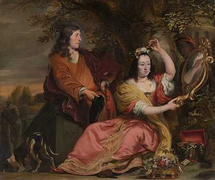 费迪南德·波尔（Ferdinand Bol）的《扬·范德沃特（Jan van der Voort）和他的妹妹凯瑟琳娜（Catharina）与仆人》