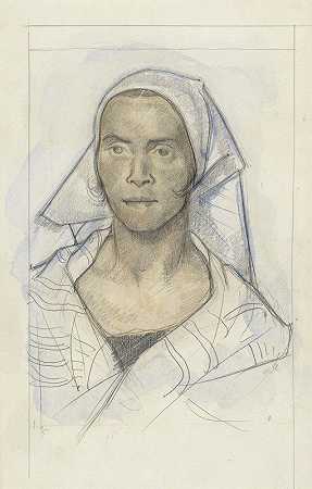 理查德·尼古拉·罗兰·霍斯特的《戴头巾的女人肖像》