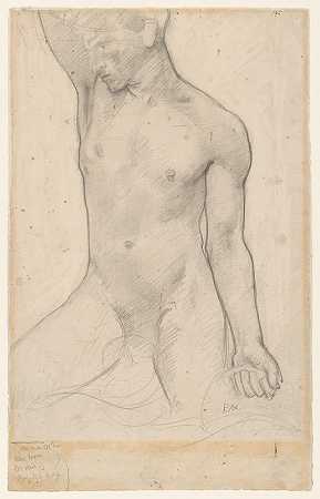 理查德·尼古拉·罗兰·霍斯特的《赤身裸体站在海浪中》