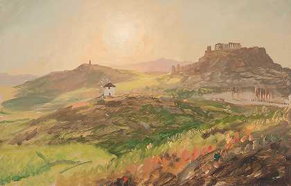 弗雷德里克·埃德温·丘奇的《雅典卫城景色》