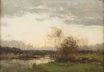 《河上的黎明》（Léon Germain Pelouse）
