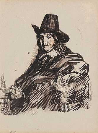 詹姆斯·恩索的《画家Jan Asselijn或“Crabbetje”》