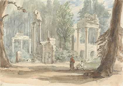 乔治·海特爵士的《莱普蒂斯·麦格纳的废墟出现在弗吉尼亚水上皇家公园》