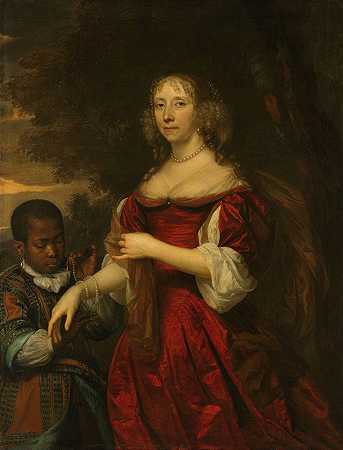 “玛格丽莎·范·雷福斯特（1690年）。《科内莉斯·特朗普的妻子》（Jan Mijtens）