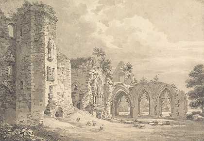 托马斯·赫恩（Thomas Hearne）的《邓弗里斯附近的林克吕登学院废墟》（The Ruins of The College of Lincluden）