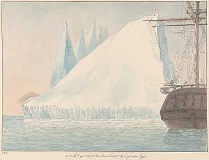 查尔斯·汉密尔顿·史密斯的《罗斯船长射中的冰山和北极熊》