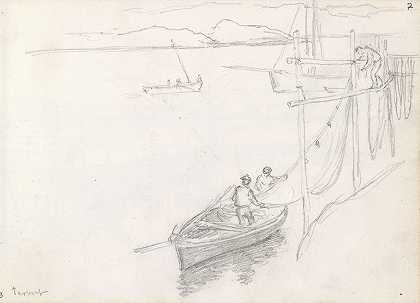 《岸边的渔船，汉斯·古德的塔伯特》