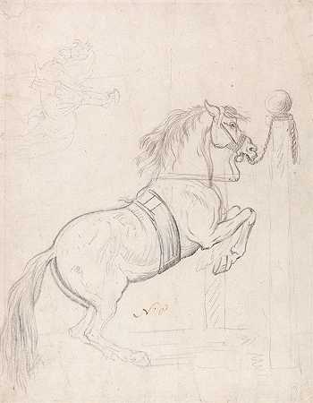 詹姆斯·西摩的《在柱子上训练、穿马鞍和骑马》