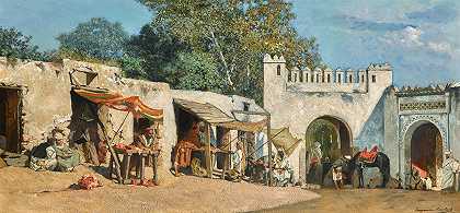 让-约瑟夫·本杰明·康斯坦特的《丹吉尔的法赫斯之门》
