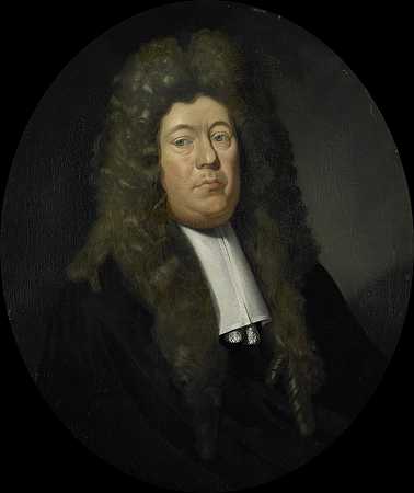 “荷兰东印度鹿特丹商会理事阿德里安·帕茨的肖像，1668年由彼得·范德维尔夫选出