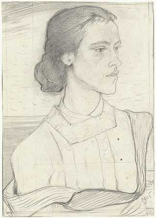 理查德·尼古拉·罗兰·霍斯特的《科特耶·马丁内特肖像》
