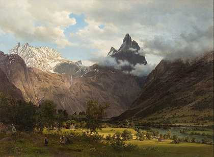 约翰·弗雷德里克·埃克斯伯格的《罗姆斯丹的风景》