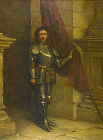威廉·安斯特·多兰的《穿盔甲的绅士肖像》