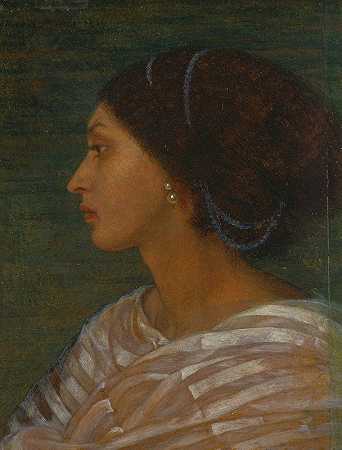 乔安娜·玛丽·威尔斯（Joanna Mary Wells）的《穆拉托女人的头像》（伊顿夫人）