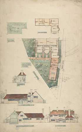 查尔斯·爱德华·马洛的《史密斯和两间小屋的设计》