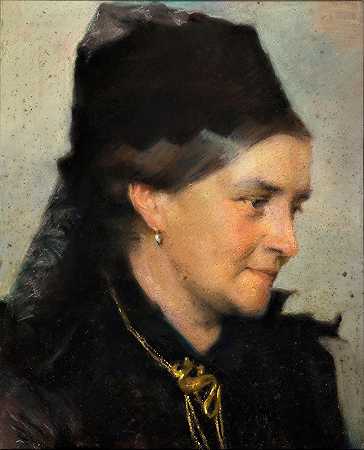 弗朗斯·施瓦茨《出生于黑格（1838-1912）的V.海斯夫人肖像》