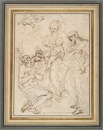 乔瓦尼·巴蒂斯塔·高利的《圣母与双圣》