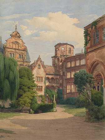 弗朗茨·海因里希的《海德堡城堡景色》