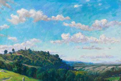 梅尔基奥·莱赫特的《斯佩萨特的夏季风景》