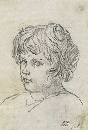 雅克·路易斯·戴维的《男孩的头像》