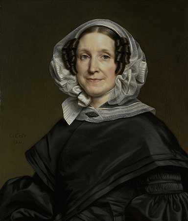 “Aryna van der Pot（1786-1850）。《N.J.A.C.Hoffmann的妻子》，作者：Cornelis Cels