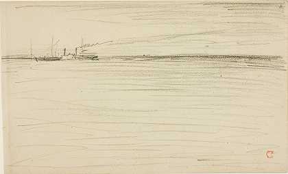 查尔斯·弗朗索瓦·道比尼的《穿越海峡》