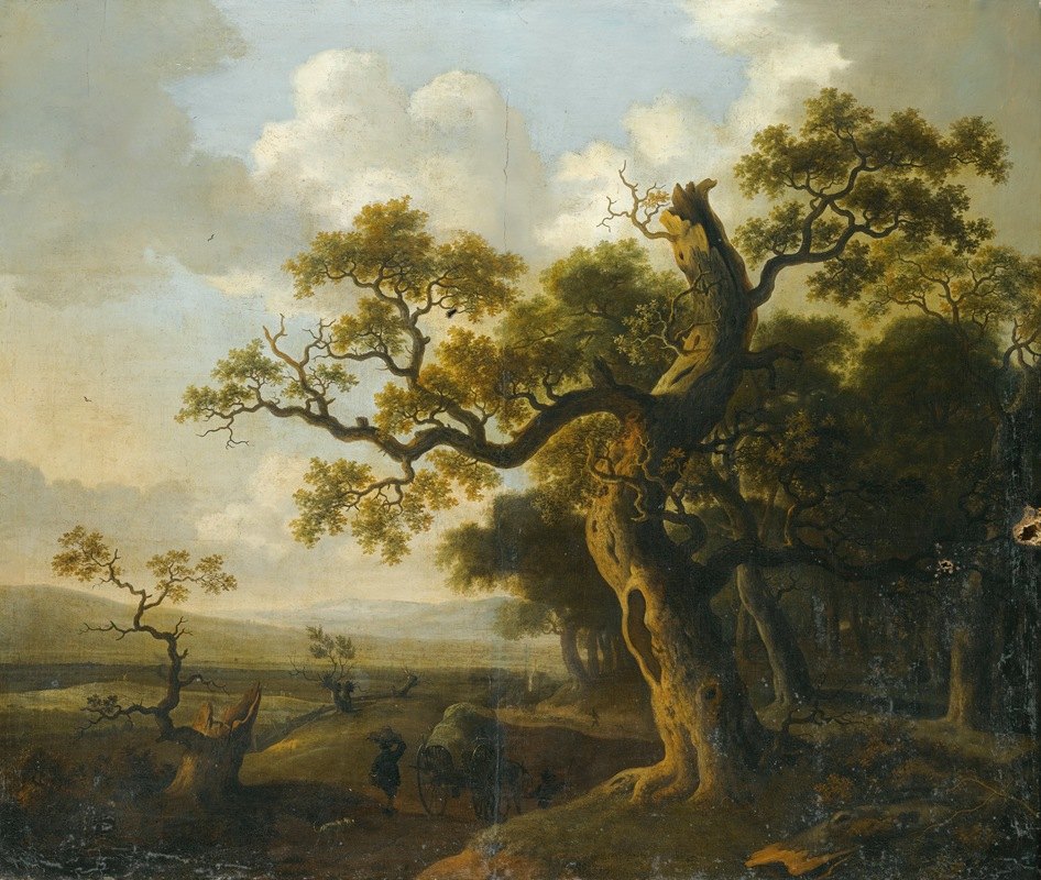 巴伦德·阿佩尔曼的《橡树附近的风景》