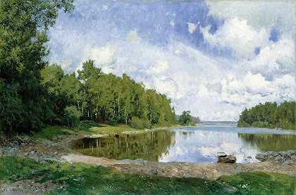 奥洛夫·阿博雷利乌斯（Olof Arborelius）的《Västmanland恩格斯堡湖景》