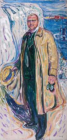 “Christian Gierlöff，作者：Edvard Munch