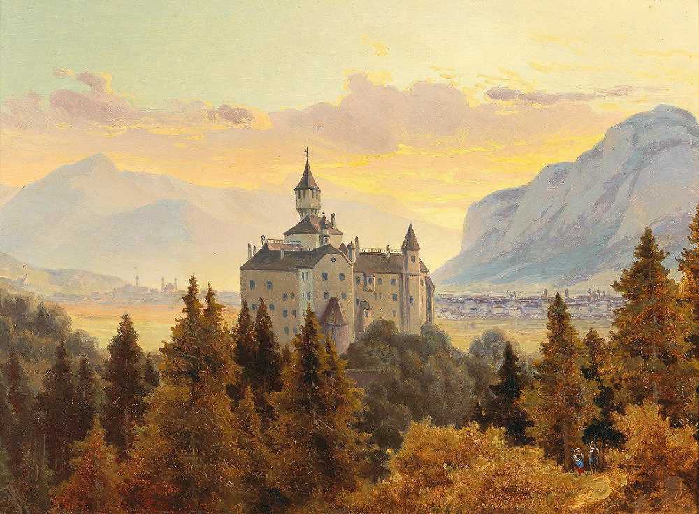 埃德蒙·冯·沃恩德尔（Edmund Von Wörndle）的《因斯布鲁克附近的安布拉斯城堡》（Schloss Ambras Near Innsbruck）
