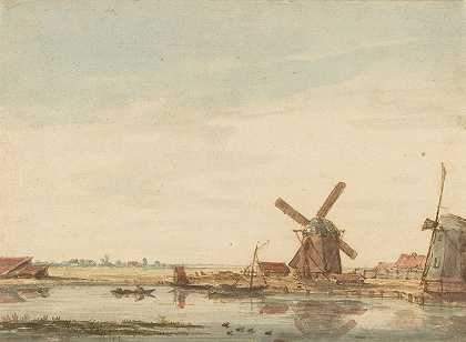 安东尼·埃克伦斯的《运河上的风车》