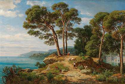 弗里德里希·帕佩的《索伦托海岸风景》