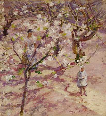 西奥多·罗宾逊的《Giverny的花朵》