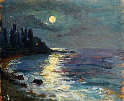 莉莉·沃尔特的《月光下的海》